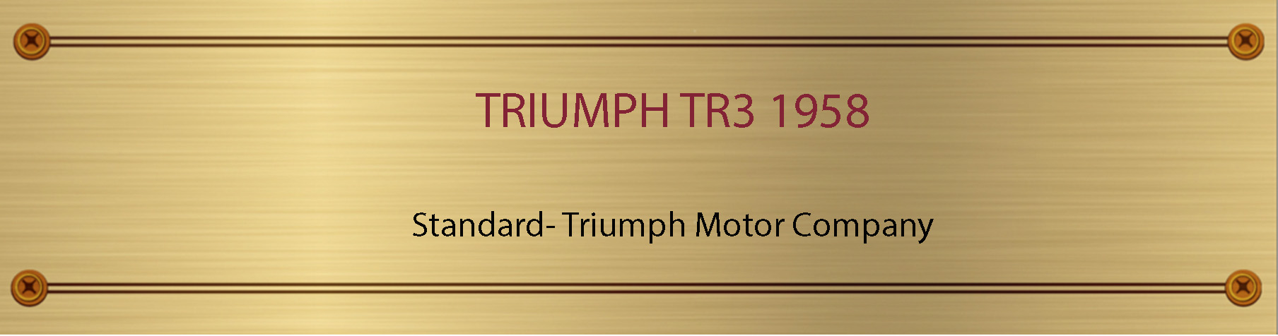 PLACA MADERA TRIUMPH ENGLISH